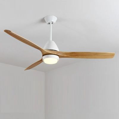 LED 20W 固木天井扇 木材プロペラ 天井扇