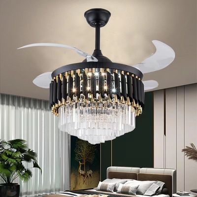 52インチLED 20W モダン リトラクタブルDCモーター 天井扇風機