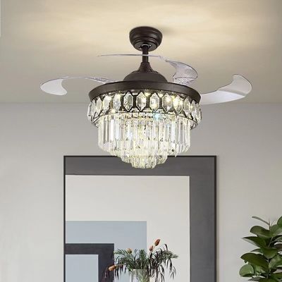 42 インチ 高品質のクリスタルスマート 天井扇風機 リビングルームのためのDCモーター