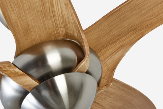 シルバー ECO 欧州 天井扇風機 52インチ エネルギー効率の良い天井扇風機