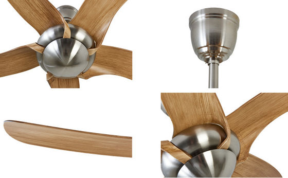 シルバー ECO 欧州 天井扇風機 52インチ エネルギー効率の良い天井扇風機